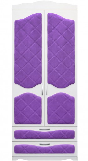 Шкаф 2-х створчатый с ящиками серии Иллюзия 32 Фиолетовый в Покровске - pokrovsk.katalogmebeli.com | фото