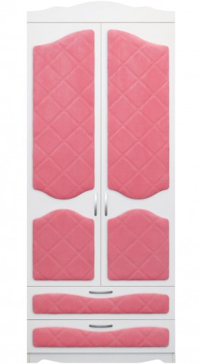 Шкаф 2-х створчатый с ящиками серии Иллюзия 89 Розовый в Покровске - pokrovsk.katalogmebeli.com | фото