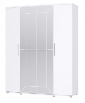 Шкаф 4х дверный Амели 1805 Белый в Покровске - pokrovsk.katalogmebeli.com | фото