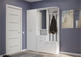 шкаф для одежды Домино 600 Белый в Покровске - pokrovsk.katalogmebeli.com | фото 3