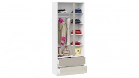 Шкаф для одежды комбинированный «Сканди» Дуб Гарден/Белый/Глиняный серый в Покровске - pokrovsk.katalogmebeli.com | фото 3