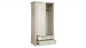 Шкаф для одежды "Сохо" (бетон пайн белый/2 ящика/зеркало) в Покровске - pokrovsk.katalogmebeli.com | фото 3