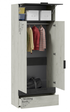 Шкаф комбинированный для одежды «Оксфорд-2» в Покровске - pokrovsk.katalogmebeli.com | фото 2