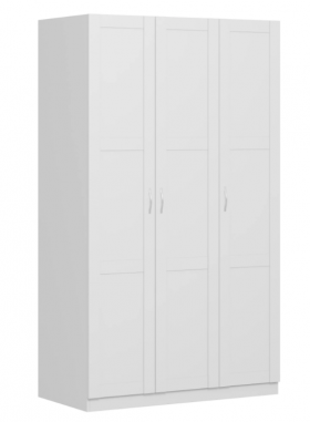 Шкаф трехдверный Пегас сборный белый в Покровске - pokrovsk.katalogmebeli.com | фото
