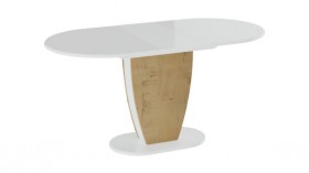 Стол обеденный «Монреаль» Тип 1 (Белый глянец/Бунратти) в Покровске - pokrovsk.katalogmebeli.com | фото 2