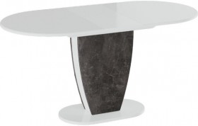Стол обеденный «Монреаль» Тип 1 (Белый глянец/Моод темный) в Покровске - pokrovsk.katalogmebeli.com | фото 2