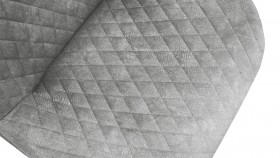 Стул «Оливер» К3 Черный/Микровелюр Wellmart Silver в Покровске - pokrovsk.katalogmebeli.com | фото 3