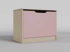 Ящик для игрушек Грэйси (Розовый/корпус Клен) в Покровске - pokrovsk.katalogmebeli.com | фото